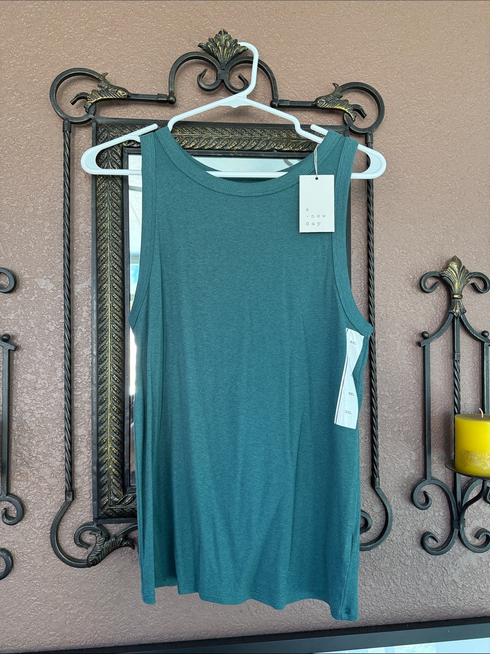 a new day Teal Relaxed Sleeveless Tank